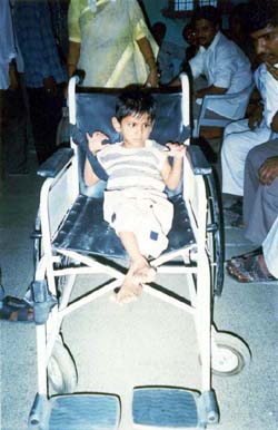 Wheelchair distribution to disabled beneficiary