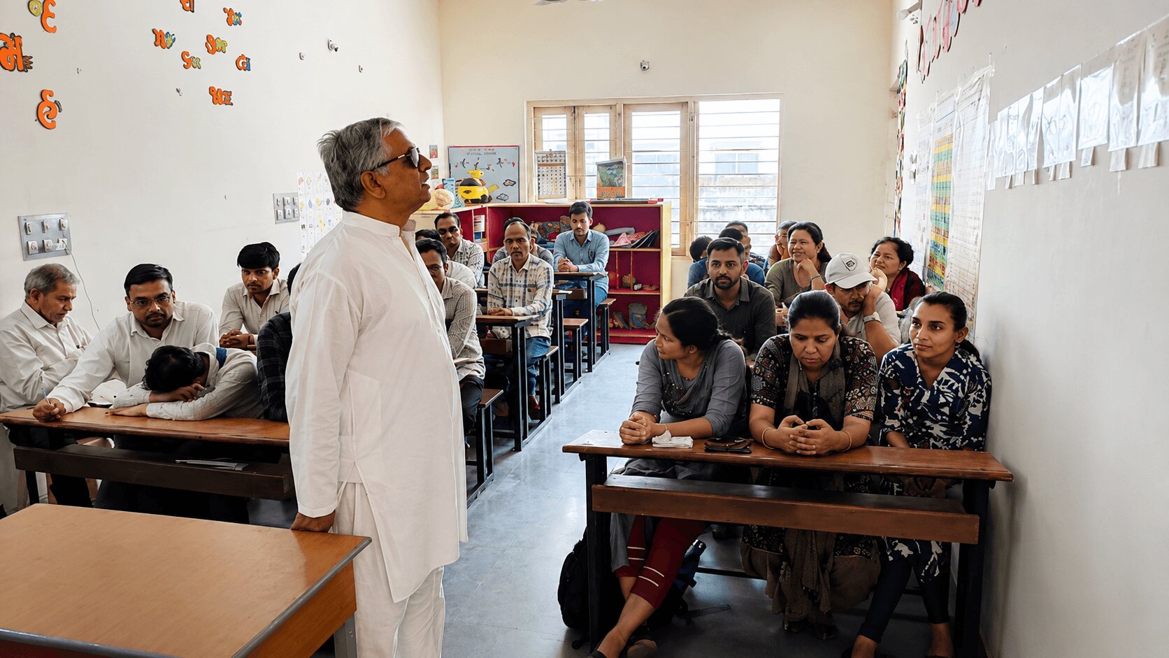 CCC & CCC+ Training Dhoraji — instructor addressing participants